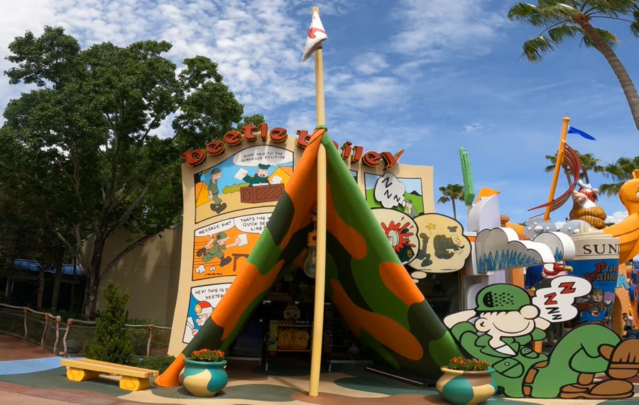 Comic strip area in Toon Lagoon at Islands of Adventure
